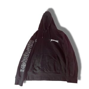 ASOS Black Hoodie with Sleeve Branding